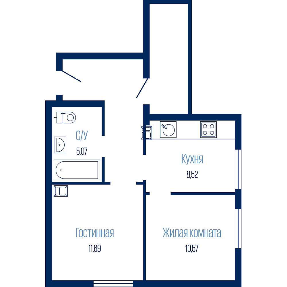 2-комнатная №63