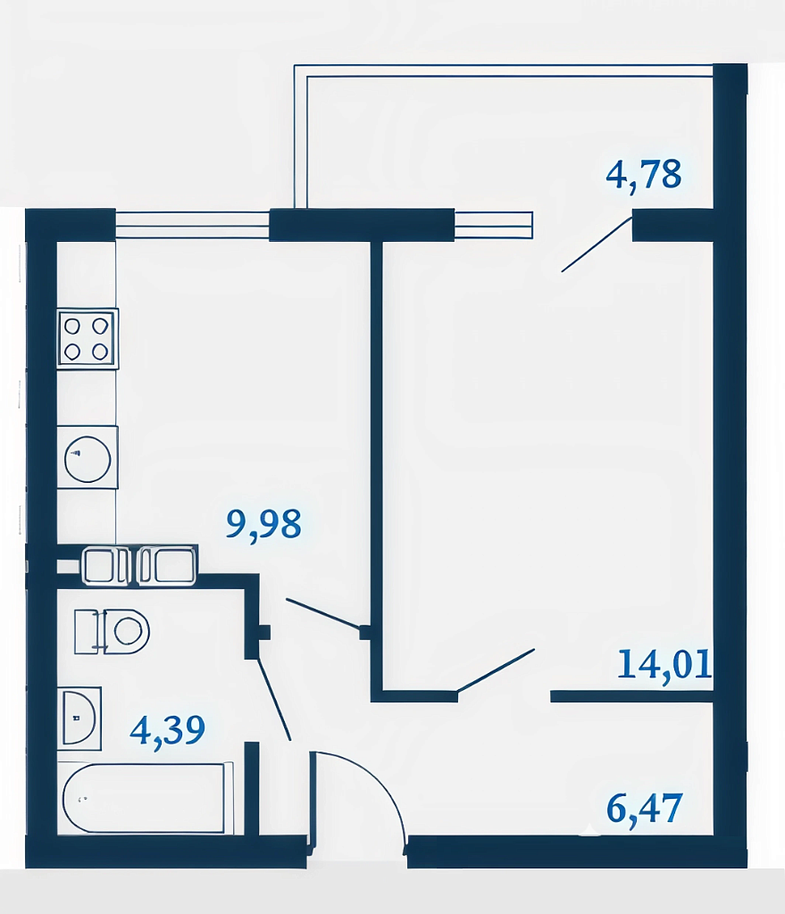1-комнатная №24